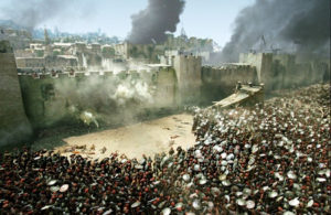 The Roman legions of Titus surround Jerusalem, 70 AD