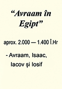 Romanian Abraham to Egypt